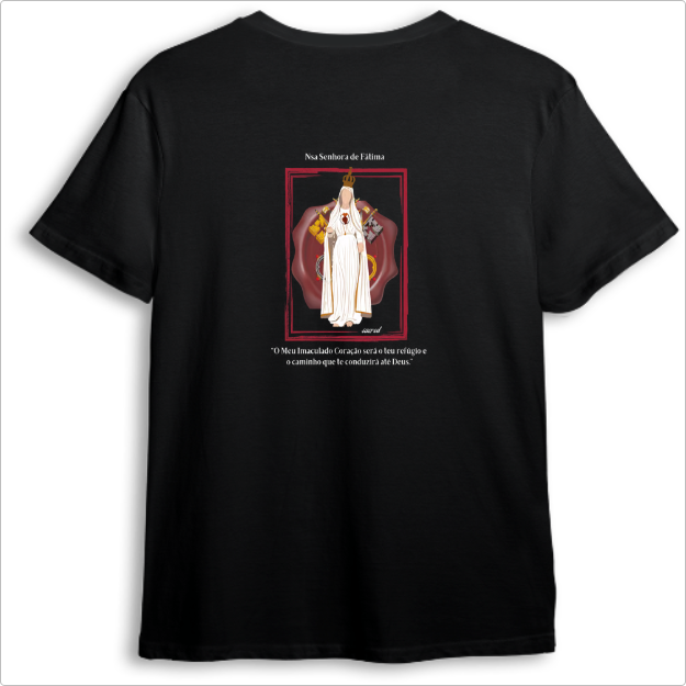 Camiseta Católica Nsa Sra de Fátima Unissex