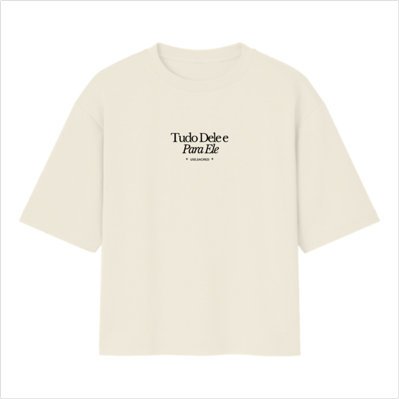 Camiseta Oversized Para Ele