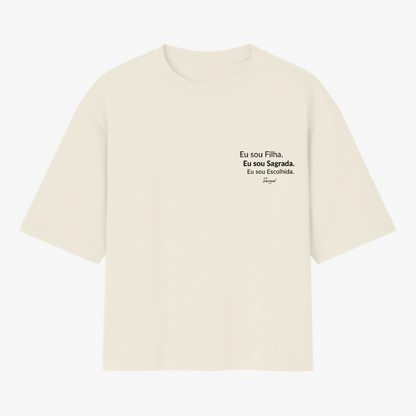 Camiseta Oversized Cristã Feminina – Algodão Premium