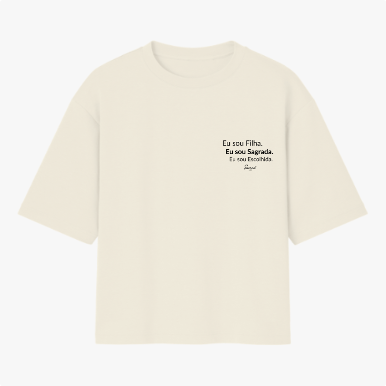 Camiseta Oversized Cristã Feminina – Algodão Premium
