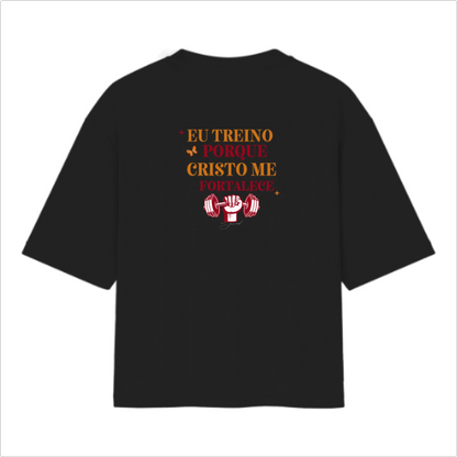 Camiseta Oversized Eu treino