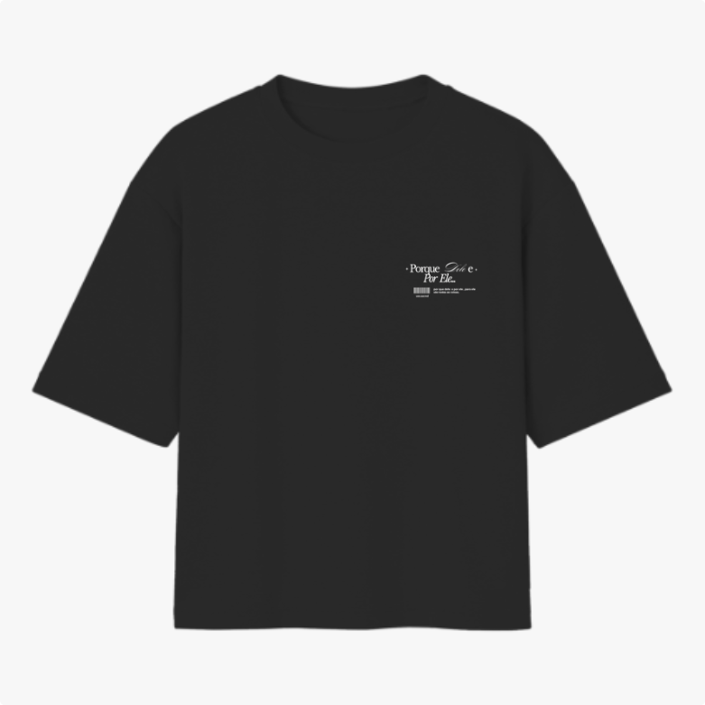 Camiseta Oversized Cristã  Basic -Algodão Premium