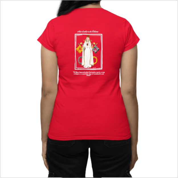 Camiseta Babylook Nsa Senhora de Fátima