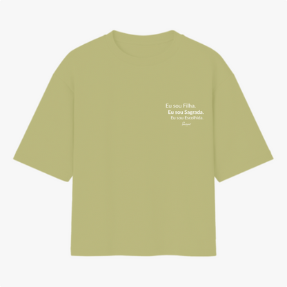 Camiseta Oversized Cristã Feminina – Algodão Premium