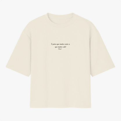 Camiseta Oversized É Justo Minimalista
