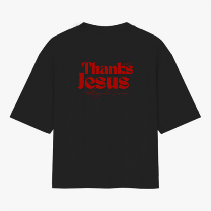 Camiseta Oversized 100% Algodão Thanks Jesus