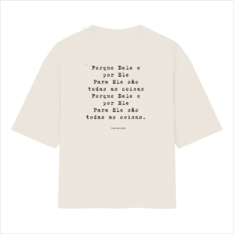 Camiseta Oversized Por que Dele