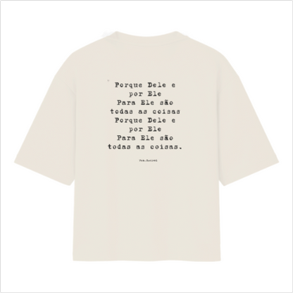 Camiseta Oversized Por que Dele