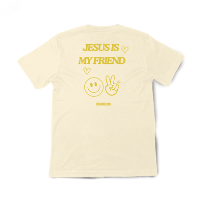 Camiseta Oversized  Off white Jesus is my friend