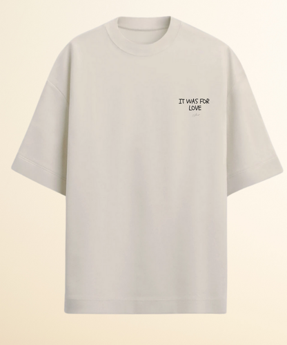 Camiseta Oversized Off White Foi Por Amor
