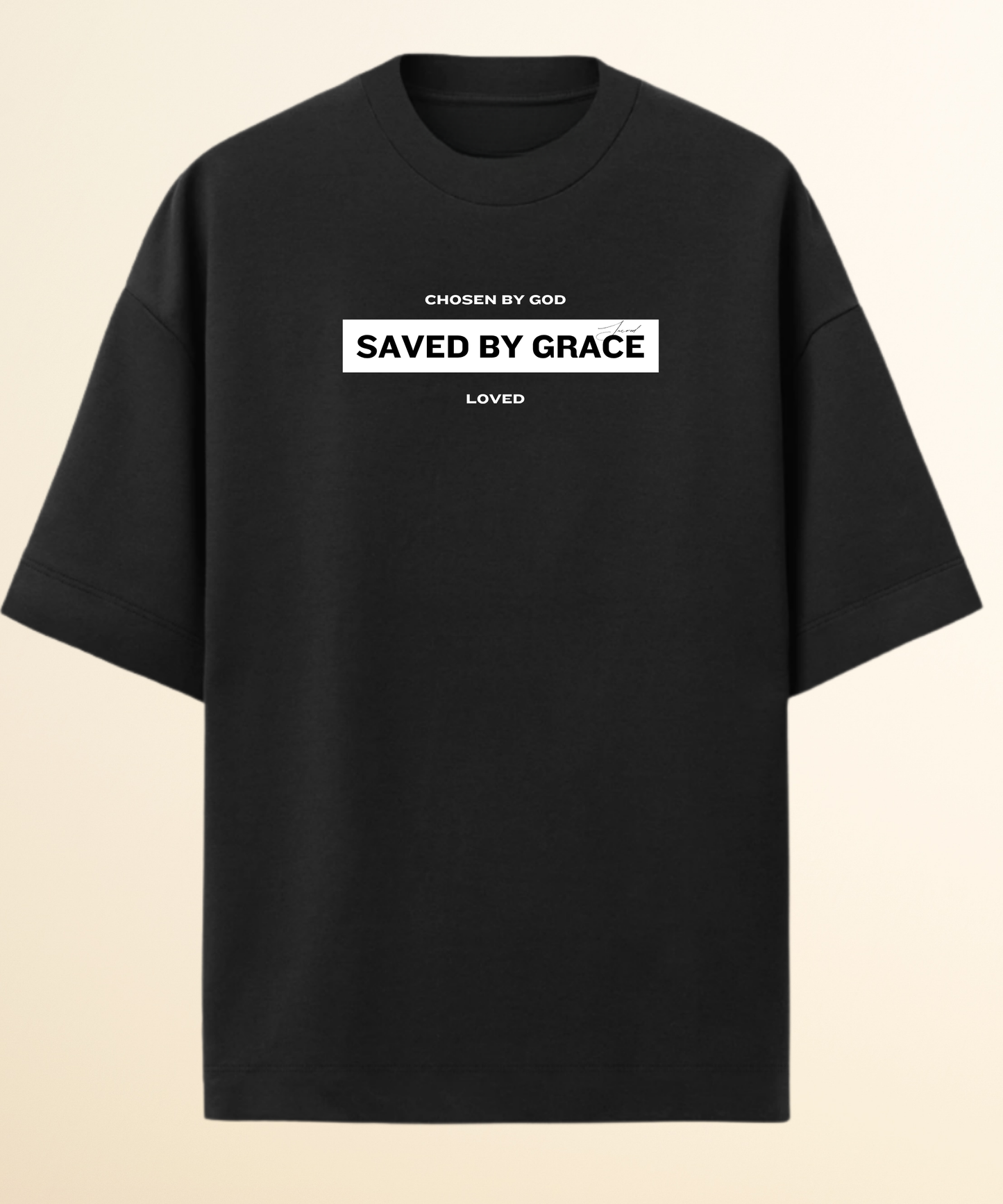Camiseta Oversized Saved By Grace