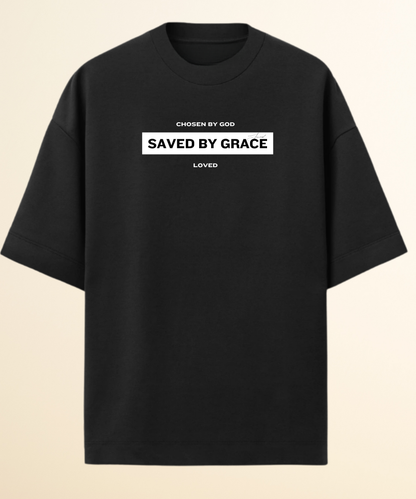 Camiseta Oversized Saved By Grace