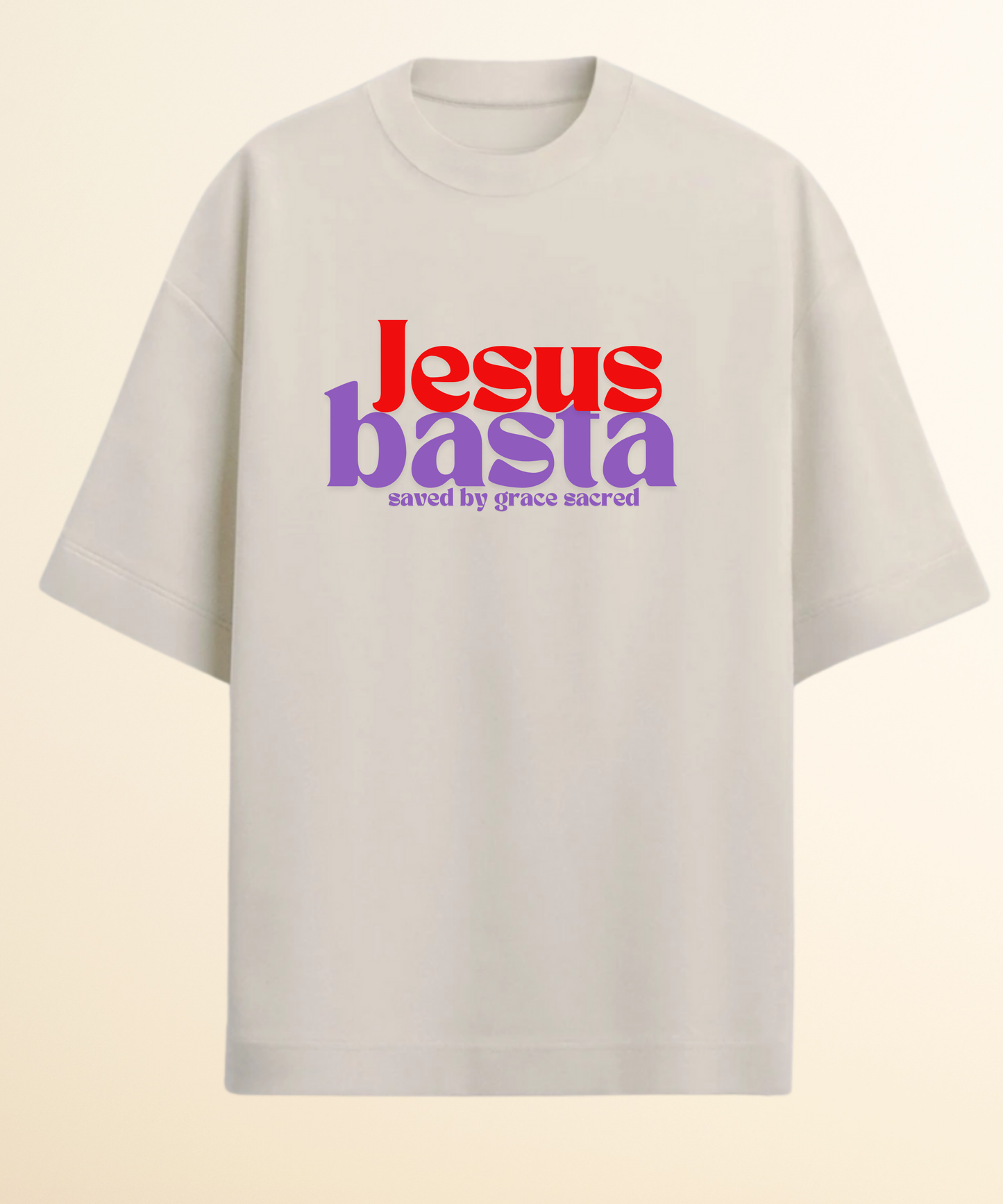 Camiseta Oversized  Off White Jesus Basta