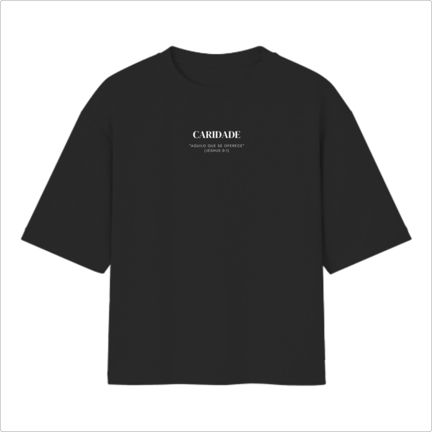 Camiseta Oversized Elegant Caridade