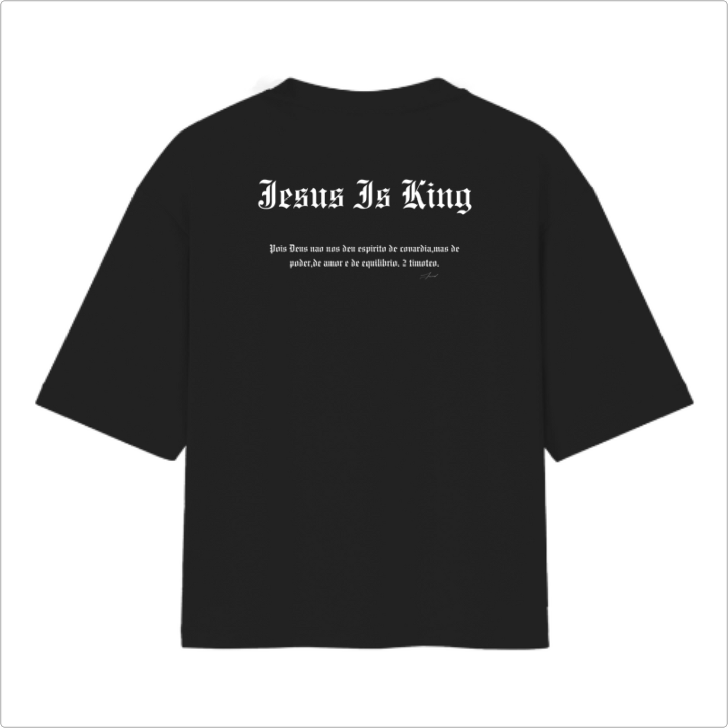 Camiseta Oversized Jesus Is King Premium