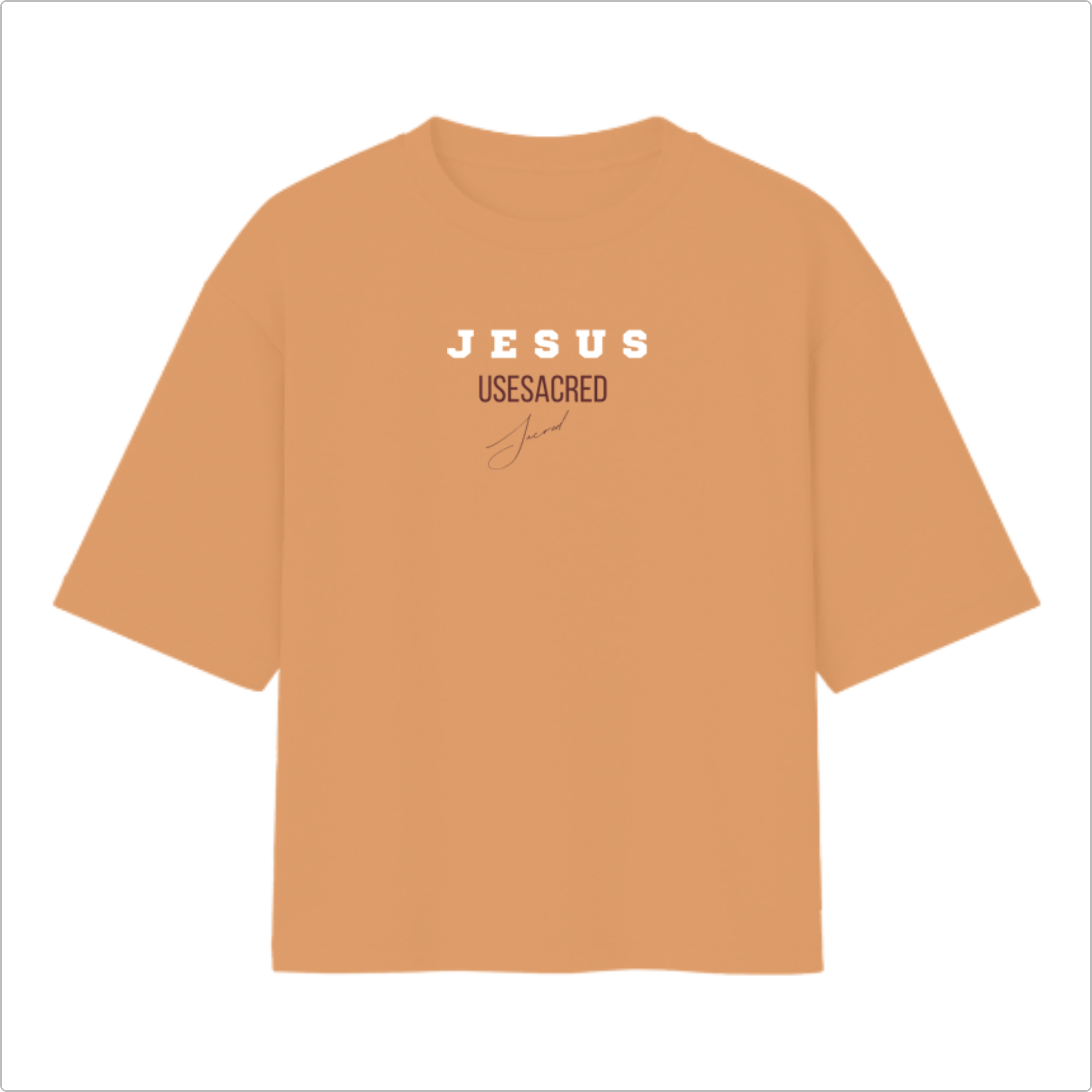 Camiseta Oversized Jesus Amor Maior