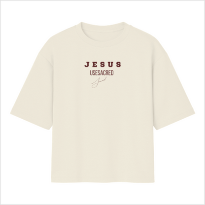 Camiseta Oversized Jesus Amor Maior