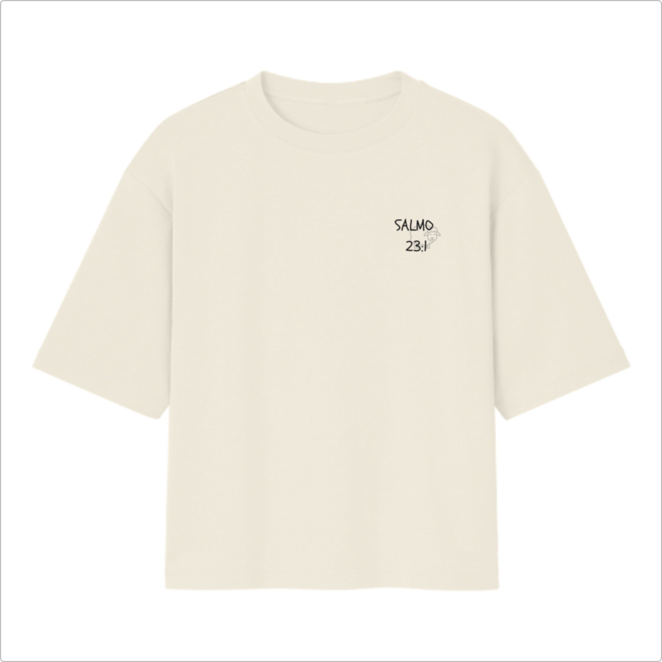 Camiseta Oversized Salmo 23:1