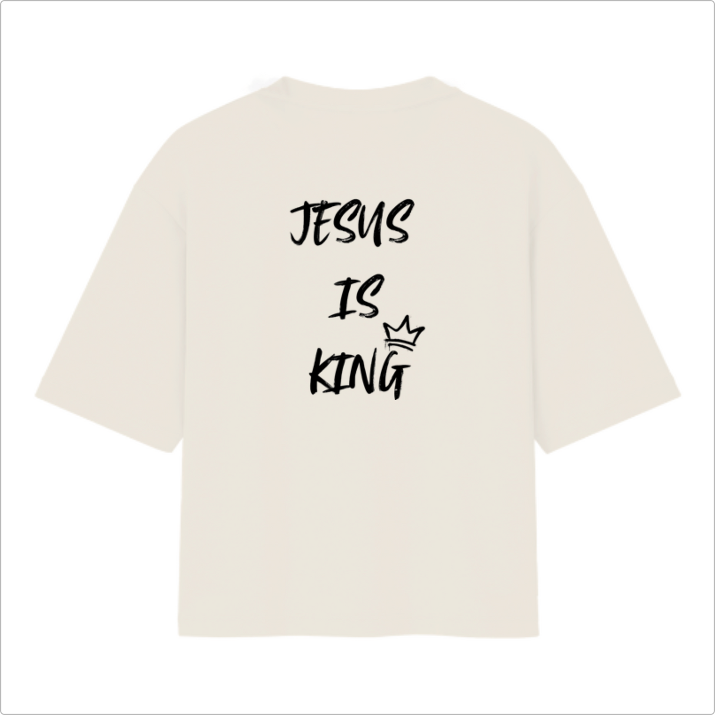 Camiseta Oversized  Jesus is King Basic