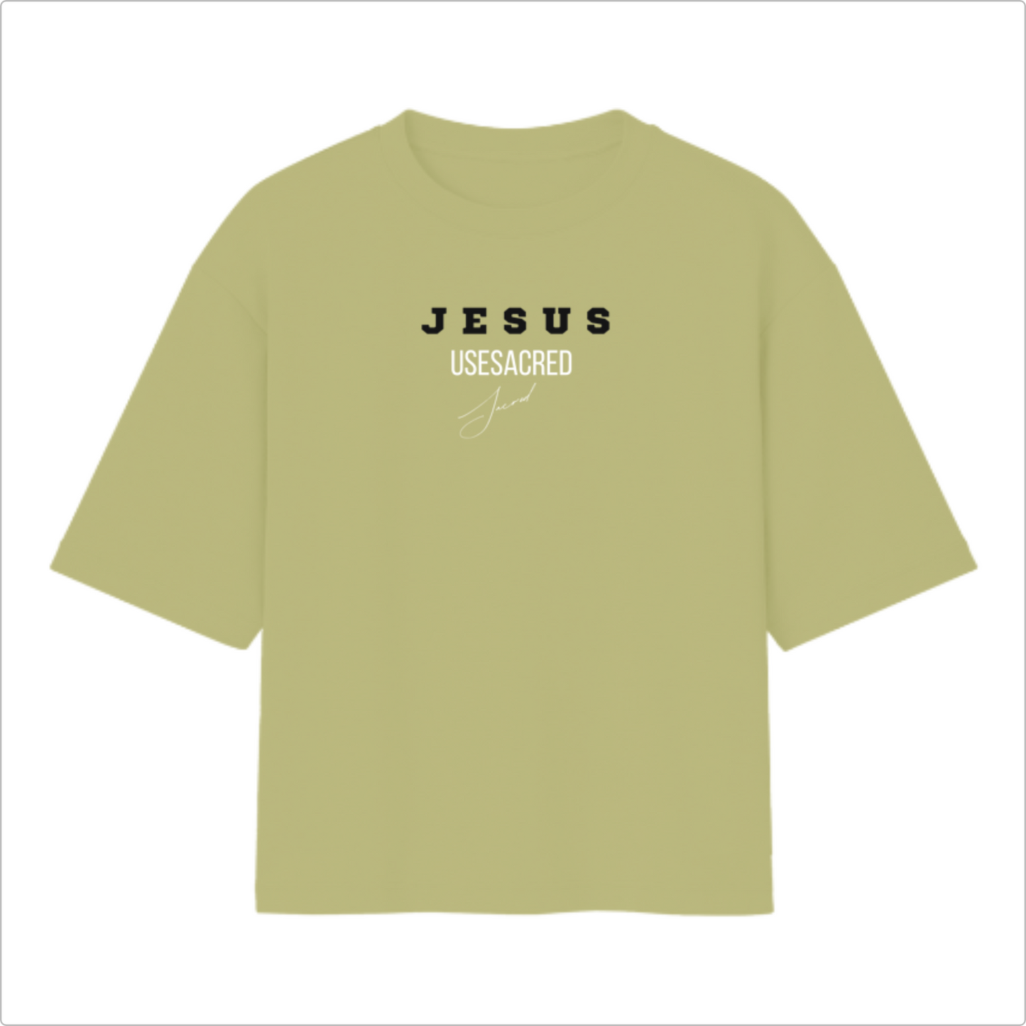 Camiseta Oversized Jesus Amor Maior