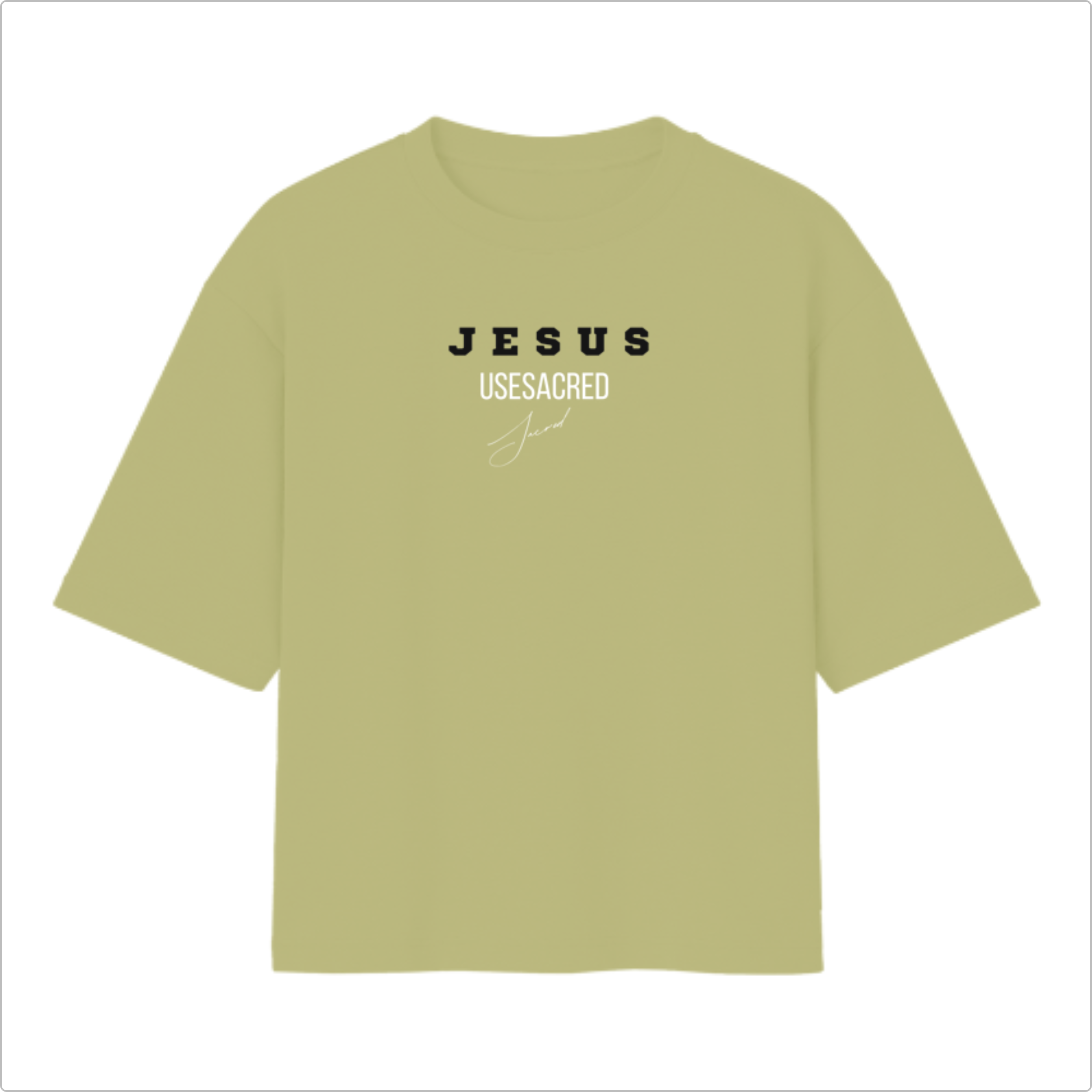 Camiseta Oversized Jesus Amor Maior