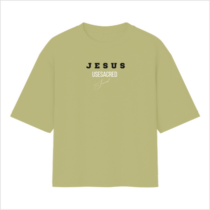 Camiseta Oversized Jesus Amor Maior