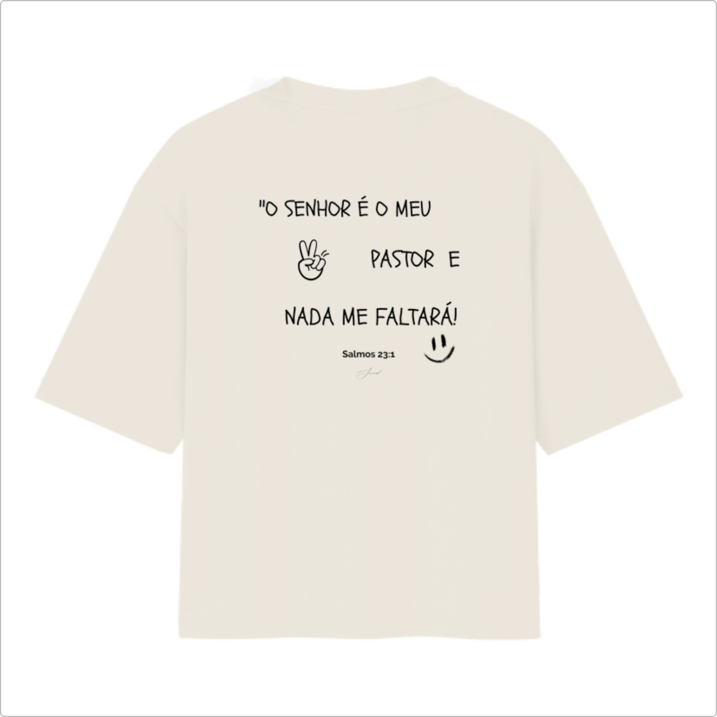 Camiseta Oversized Salmo 23:1