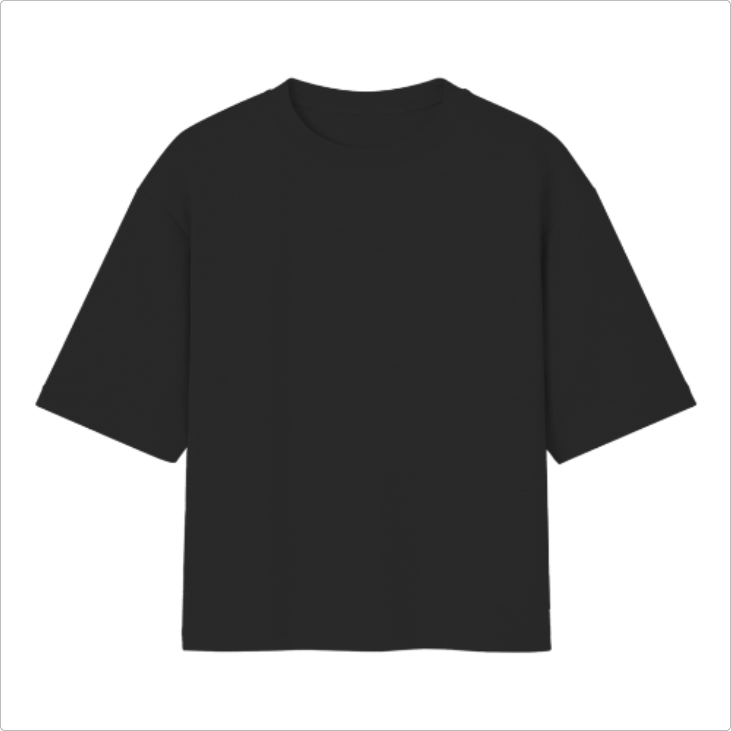 Camiseta Oversized Lisa Preta e Off White