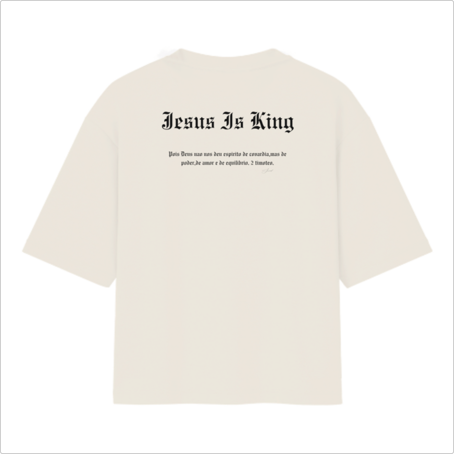 Camiseta Oversized Jesus Is King Premium