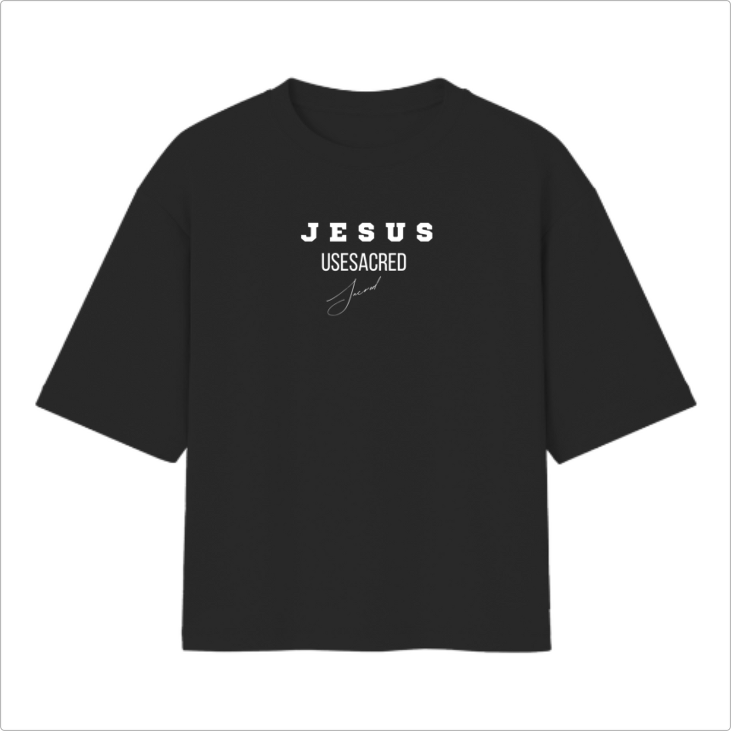 Camiseta Oversized Jesus Amor Maior